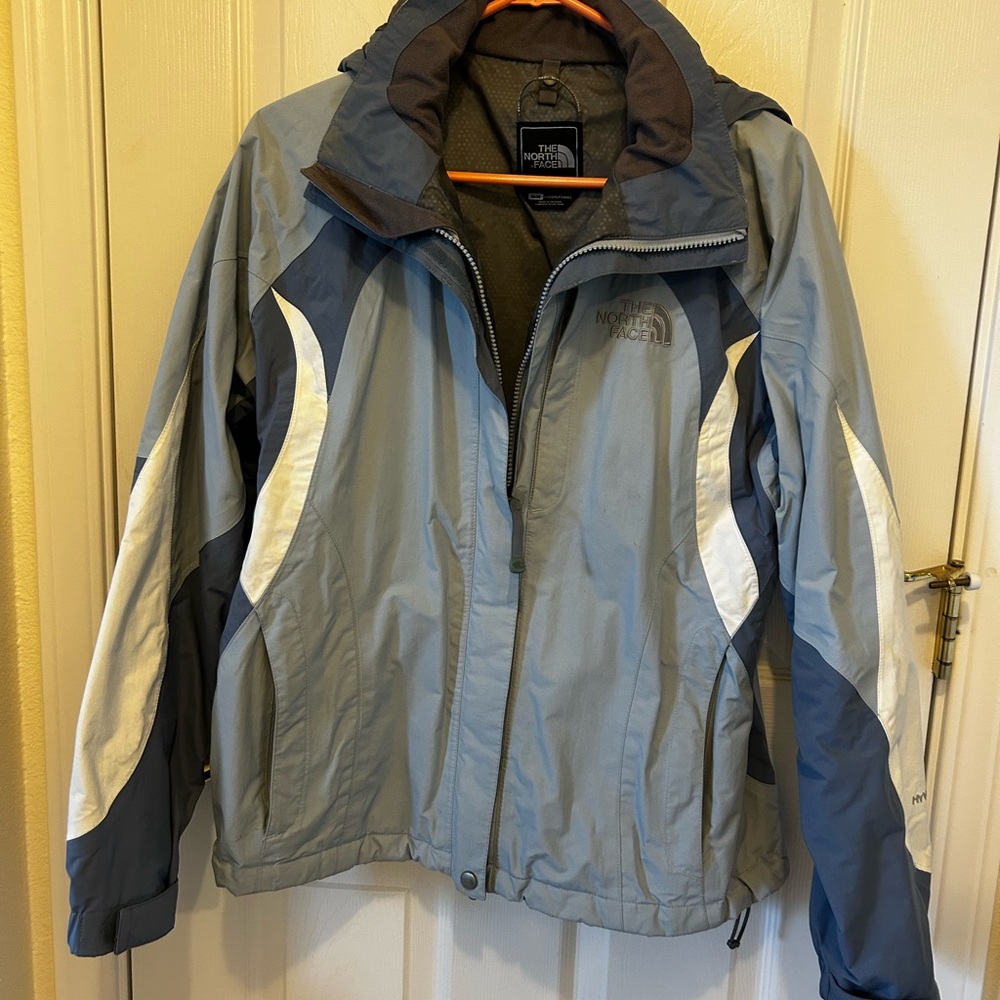 The North Face women’s blue and White Performance Jacket